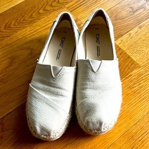 Alpargata Rope Platform - neutral color, size 6